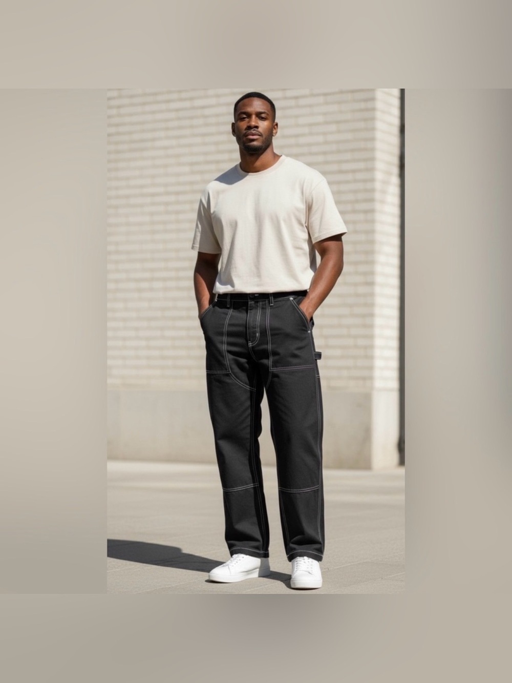 Liquid Lagoon Utility Cargo Pants Straight Leg Size 30x28 Gorpcore Skater. MM